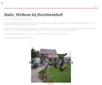 Herrebeekhof.be(Herrebeekhof NL) Screenshot