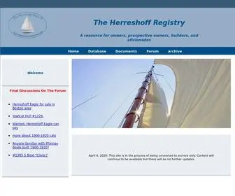 Herreshoffregistry.org(The Herreshoff Registry) Screenshot