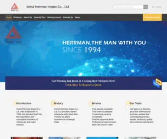 Herrman.com(Quality Printing Ink Resin & Coating Raw Material factory from China) Screenshot