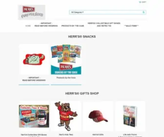 Herrsstore.com(Herr's Snack Foods and Collectibles Gifts Online Store) Screenshot