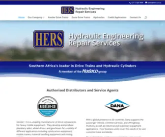 Hers.co.za(Hydraulic Engineering Repair Services (HERS)) Screenshot