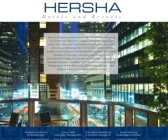 Hershagroup.com(The Hersha Group) Screenshot