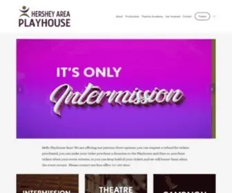 Hersheyareaplayhouse.com(Hershey Area Playhouse) Screenshot