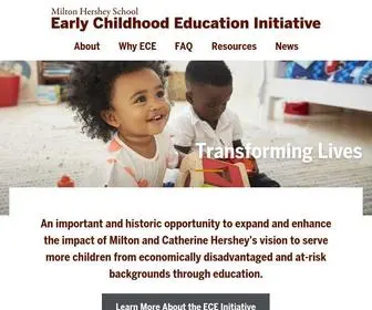 Hersheyearlylearning.org(Learn more about ECE) Screenshot