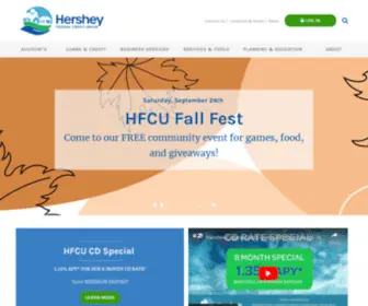 Hersheyfcu.org(Hershey Federal Credit Union) Screenshot