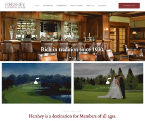 Hersheygolfcollection.com(PA Country Club & Golf Courses) Screenshot