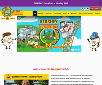 Hersheykoa.com(Hershey KOA) Screenshot