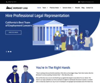 Hersheylaw.com(Employment Lawyer & Personal Injury in Los Angeles) Screenshot