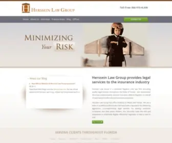 Hersseinlaw.com(Miami Insurance Defense Attorney) Screenshot