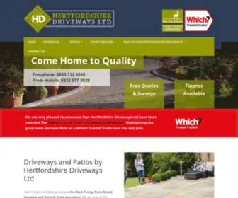 Hertfordshiredriveways.com(Driveway Installers & Installation) Screenshot