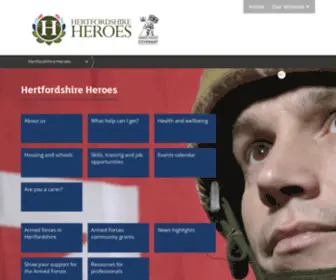 Hertfordshireheroes.org(Hertfordshire Heroes) Screenshot