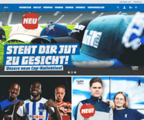 Herthashop.de(Hertha BSC) Screenshot