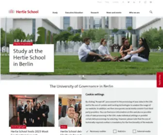 Hertie-School.org(Hertie School of Governance) Screenshot