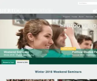Hertogfoundation.org(Hertog Foundation) Screenshot