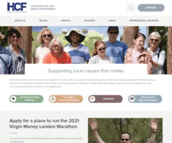 Hertscf.org.uk(Hertfordshire Community Foundation) Screenshot