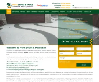 Hertsdrivesandpatios.co.uk(Block paving driveway installers in Welwyn Garden City) Screenshot