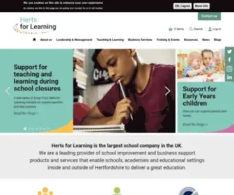 Hertsforlearning.co.uk(Herts for Learning) Screenshot