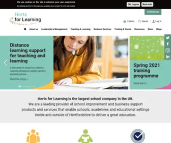 Hertsforlearning.com(Herts for Learning) Screenshot