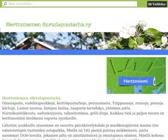 Herttoniemenspy.fi(Herttoniemen Siirtolapuutarha ry Siirtolapuutarhat) Screenshot