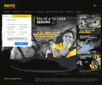 Hertz.com.ar(Alquiler de autos en Argentina) Screenshot