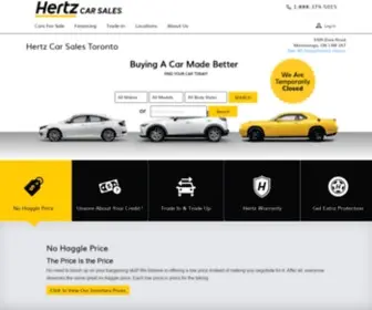 Hertzcarsalestoronto.com(Hertz Car Sales) Screenshot