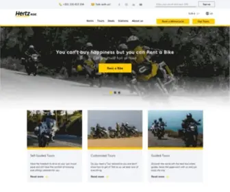 Hertzride.com(Motorcycle Rentals) Screenshot