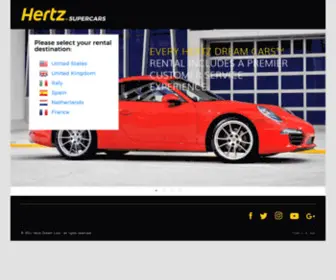 Hertzsupercars.com(Hertz Supercars) Screenshot