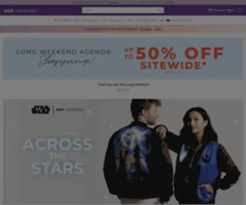 Heruniverseshop.com(Her Universe) Screenshot