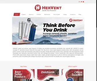 Hervent.co.id(Promotional Merchandise & Corporate Gift Expert") Screenshot