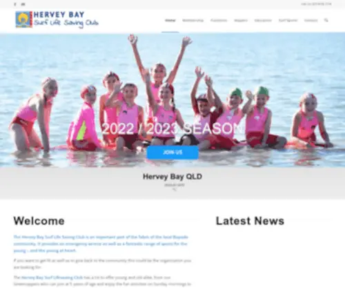 Herveybaysurfclub.com.au(Hervey Bay Lifesaving) Screenshot