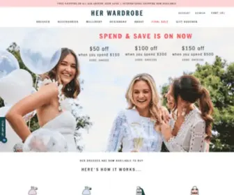 Herwardrobe.com.au(Dress Hire Australia) Screenshot