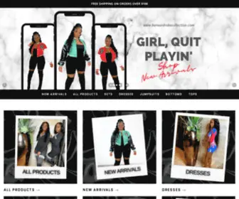 Herwardrobecollection.com(Her Wardrobe Collection Main Menu) Screenshot