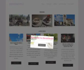 Herxtravels.com(Travel blog about Asia) Screenshot