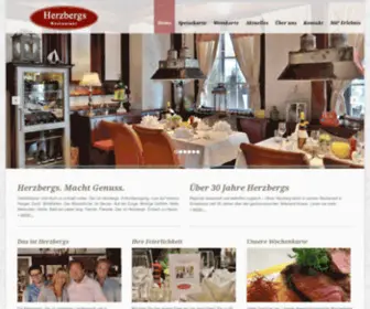 Herzbergs-Restaurant.de(Gut und genussvoll Essen & Trinken in Scharbeutz) Screenshot