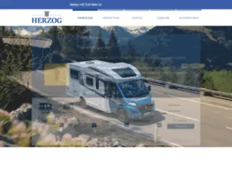 Herzog-Wohnwagen.de(Wohnwagen und Wohnmobile bei Herzog in Kirchheim Herzlich Willkommen) Screenshot