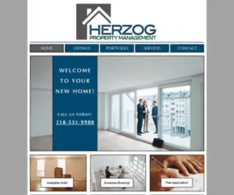 Herzogapartments.com(Herzog Property Management) Screenshot