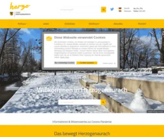 Herzogenaurach.de(Informationen rund um die Stadt Herzogenaurach) Screenshot