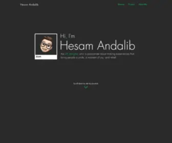 Hesamandalib.com(UX Designer) Screenshot