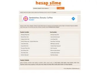 Hesapsilme.com(Hesap Silme) Screenshot