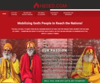 Hesed.com(Mobilizing God's People to Reach the Nations) Screenshot