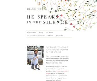 Hespeaksinthesilence.com(He Speaks in the Silence) Screenshot