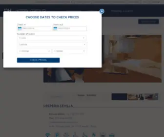 Hesperia-Sevilla.com(Hotel Hesperia Sevilla) Screenshot