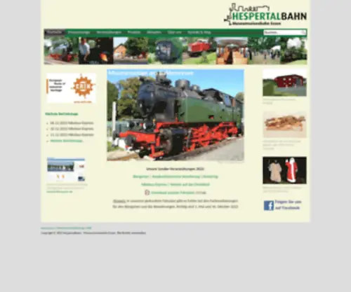 Hespertalbahn.de(Pörtingssiepen) Screenshot