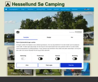 Hessellundcamping.dk(Camping, hytter, luksushytter, kanotur) Screenshot