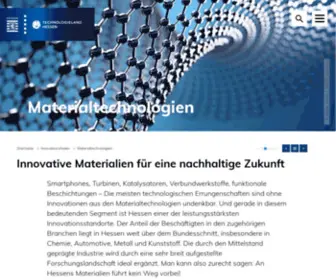 Hessen-Nanotech.de(Technologieland Hessen) Screenshot