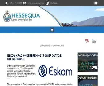 Hessequa.gov.za(Hessequa Municipality) Screenshot