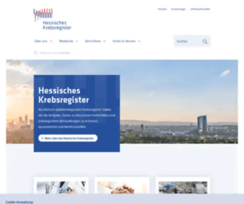 Hessisches-Krebsregister.de(Startseite) Screenshot
