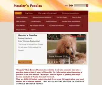 Hesslerspoodles.com(Hessler's Poodles) Screenshot