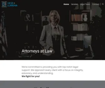 Hessllarena.com(Attorneys at Law) Screenshot