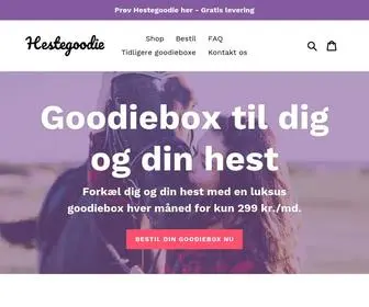 Hestegoodie.dk(Modtag en goodiebag til dig og din hest hver måned) Screenshot